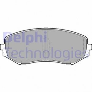 Комплект тормозных колодок дисковый тормоз Delphi LP2001