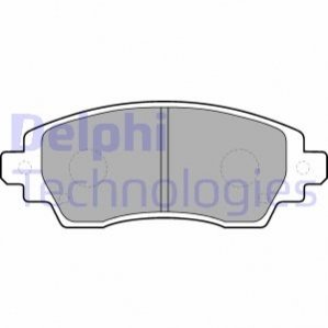 Комплект тормозных колодок дисковый тормоз Delphi LP1560