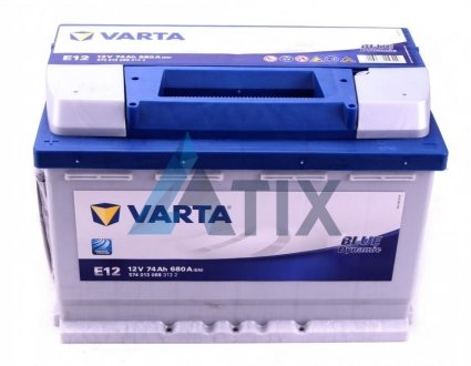 Аккумулятор E12 BLUE DYNAMIC 74 А*ч +/- 680A VARTA 5740130683132