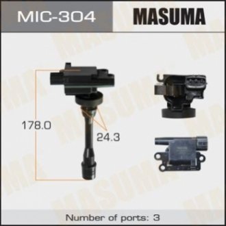Катушка зажигания, MMC/ AIRTREK, PAJERO IO MASUMA MIC-304