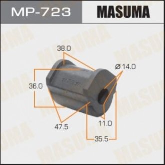 Втулка стабилизатора (упаковка 2 шт, цена за 1 шт) MASUMA MP723