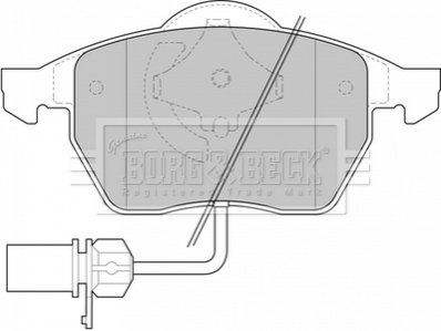 - Гальмівні колодки до дисків BORG & BECK BBP1447