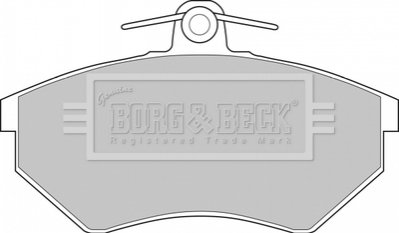 - Гальмівні колодки до дисків BORG & BECK BBP1427 (фото 1)