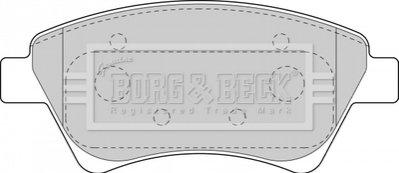 - Гальмівні колодки до дисків BORG & BECK BBP1821