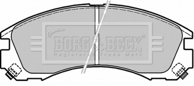 - Гальмівні колодки до дисків BORG & BECK BBP1565