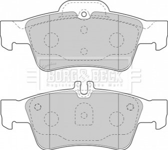 - Гальмівні колодки до дисків BORG & BECK BBP1798