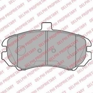 Комплект тормозных колодок дисковый тормоз Delphi LP2150