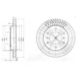 Тормозной диск Delphi BG3812