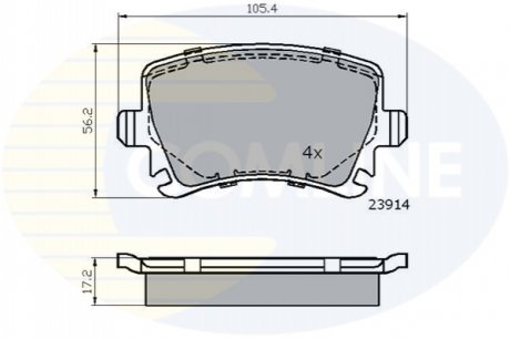 - Гальмівні колодки до дисків COMLINE CBP01284 (фото 1)