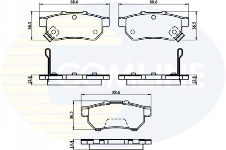 - Гальмівні колодки до дисків COMLINE CBP32146