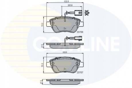 - Гальмівні колодки до дисків COMLINE CBP11037