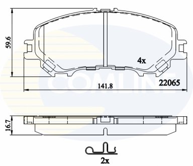 - Гальмівні колодки до дисків COMLINE CBP32304