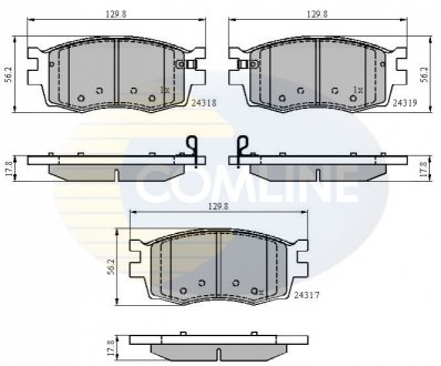 - Гальмівні колодки до дисків COMLINE CBP31519