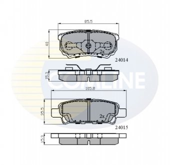 - Гальмівні колодки до дисків COMLINE CBP31290