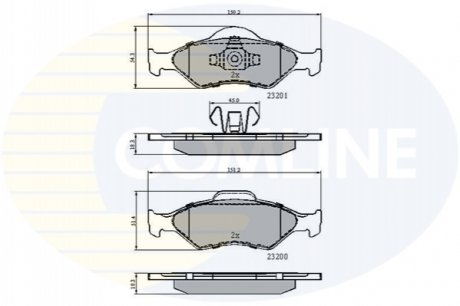 - Гальмівні колодки до дисків COMLINE CBP0899