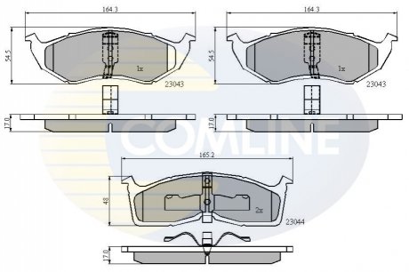 - Гальмівні колодки до дисків COMLINE CBP3850