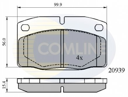 - Гальмівні колодки до дисків COMLINE CBP0135