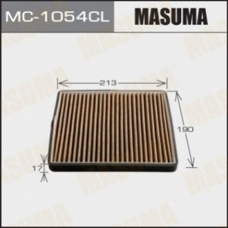Салонный фильтр AC-931 угольный (1/40) MASUMA MC-1054CL (фото 1)
