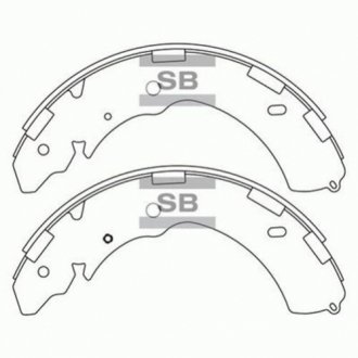 Колодки тормозные задние Hi-Q (SANGSIN) SA171