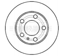 - Диск гальмівний (2 шт) BORG & BECK BBD4369