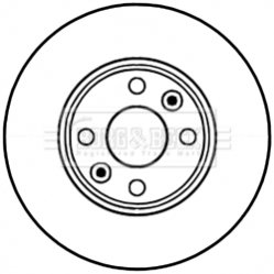 - Диск гальмівний (2 шт) BORG & BECK BBD5226