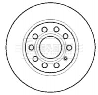 - Диск гальмівний (2 шт) BORG & BECK BBD4315