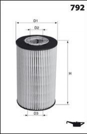 Фільтр оливи (аналогWL7472/OX416D1) MECAFILTER ELH4431