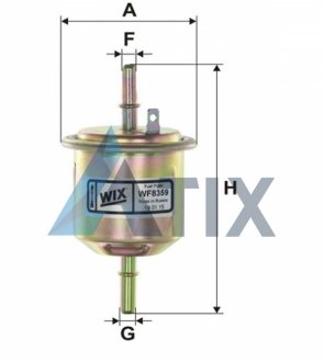 Фильтр топлива HYUNDAI Accent 1.3/1.5 00/01- WIX FILTERS WF8359