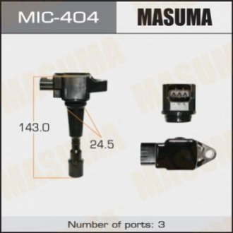 Катушка зажигания, MAZDA2, MAZDA3 03- MASUMA MIC404