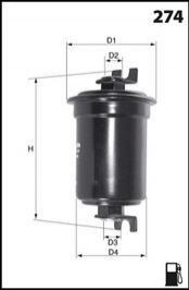 Фільтр палива (аналогWF8116/KL144) MECAFILTER ELE6079
