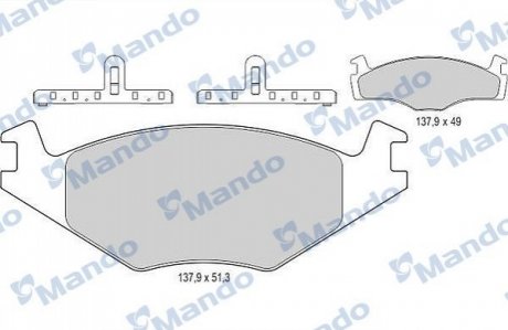 Гальмівні колодки до дисків MANDO MBF015068