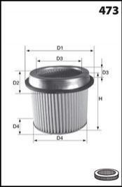 Фільтр повітря (аналогWA6108/LX670) MECAFILTER EL3805