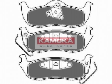 Комплект тормозных колодок, дисковый тормоз KAMOKA JQ1018150_ (фото 1)