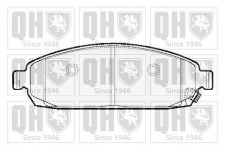 Комплект тормозных колодок, дисковый тормоз QUINTON HAZELL BP1511 (фото 1)