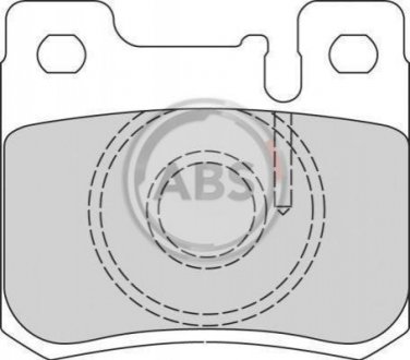 Комплект тормозных колодок, дисковый тормоз A.B.S. 36498/2 (фото 1)