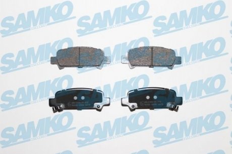 Комплект тормозных колодок дисковый тормоз SAMKO 5SP838 (фото 1)