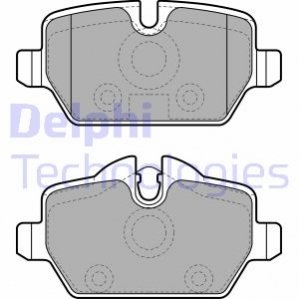 Комплект тормозных колодок дисковый тормоз Delphi LP1924