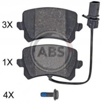 Комплект тормозных колодок дисковый тормоз A.B.S. 35132