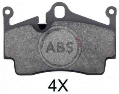 Комплект тормозных колодок дисковый тормоз A.B.S. 37697 (фото 1)