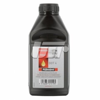 Жидкость тормозная DOT-4 0.5L FERODO FBX050