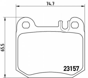 Гальмівні колодки дискові BREMBO P50043