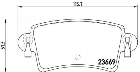 Комплект тормозных колодок дисковый тормоз BREMBO P59040 (фото 1)