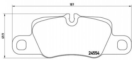 Гальмівні колодки дискові BREMBO P65020