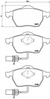 Гальмівні колодки дискові BREMBO P85037