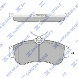 Колодки тормозные дисковые задние, комплект Hi-Q (SANGSIN) SP1581 (фото 1)