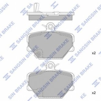 Колодки тормозные передние Hi-Q (SANGSIN) SP1674