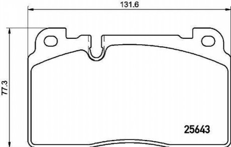 Комплект гальмівних колодок з 4 шт. дисків BREMBO P85133 (фото 1)