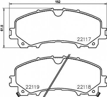 ГАЛЬМВН КОЛОДКИ ДИСКОВ BREMBO P56106 (фото 1)