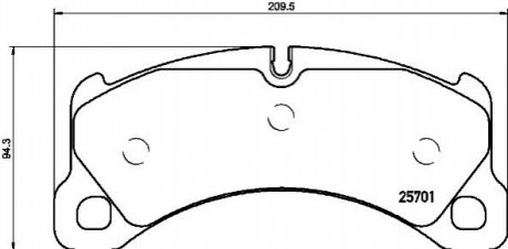 Комплект тормозных колодок дисковый тормоз BREMBO P65033