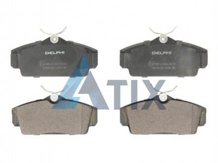 Комплект тормозных колодок дисковый тормоз Delphi LP1435